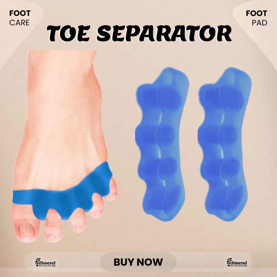 PEDIMEND 1 PAR Corrector de dedos de gel para juanetes Hammer Toe / Garra Toe Alisador