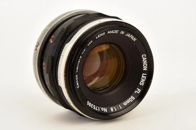 Canon FL 50mm f/1.8 Standard Prime Lens for Fl and FD Mount Cameras V24 - Image 1 of 4