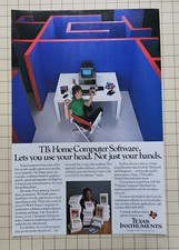 1983 Texas Instruments TI-99/4A Original Magazine Advertisement Print Ad