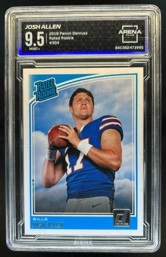 2018 Donruss Josh Allen Rookie RC #304 Bills Arena Club 9.5
