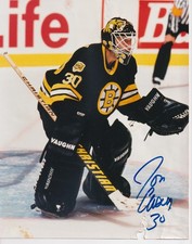 1994 Jon Casey SIGNED 8 x10 Glossey Photo Boston Bruins NHL Hockey Goaltender