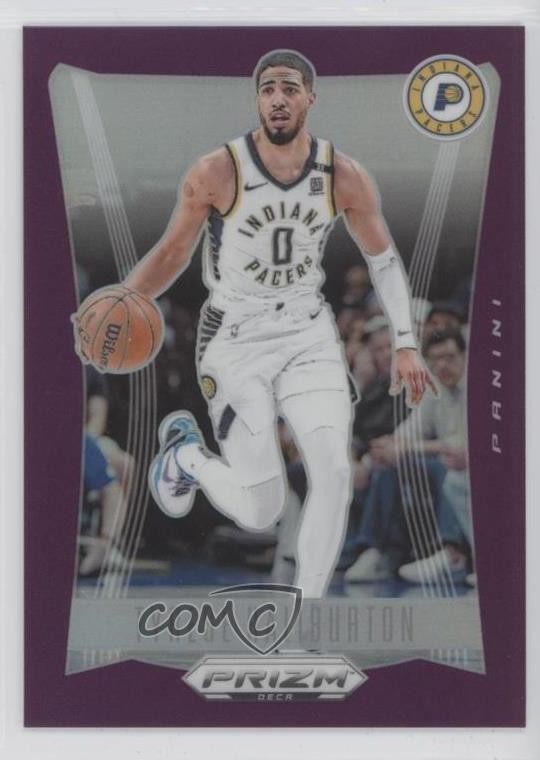 2023-24 Panini Prizm Deca Purple Prizm 73/99 Tyrese Haliburton #247 s3g