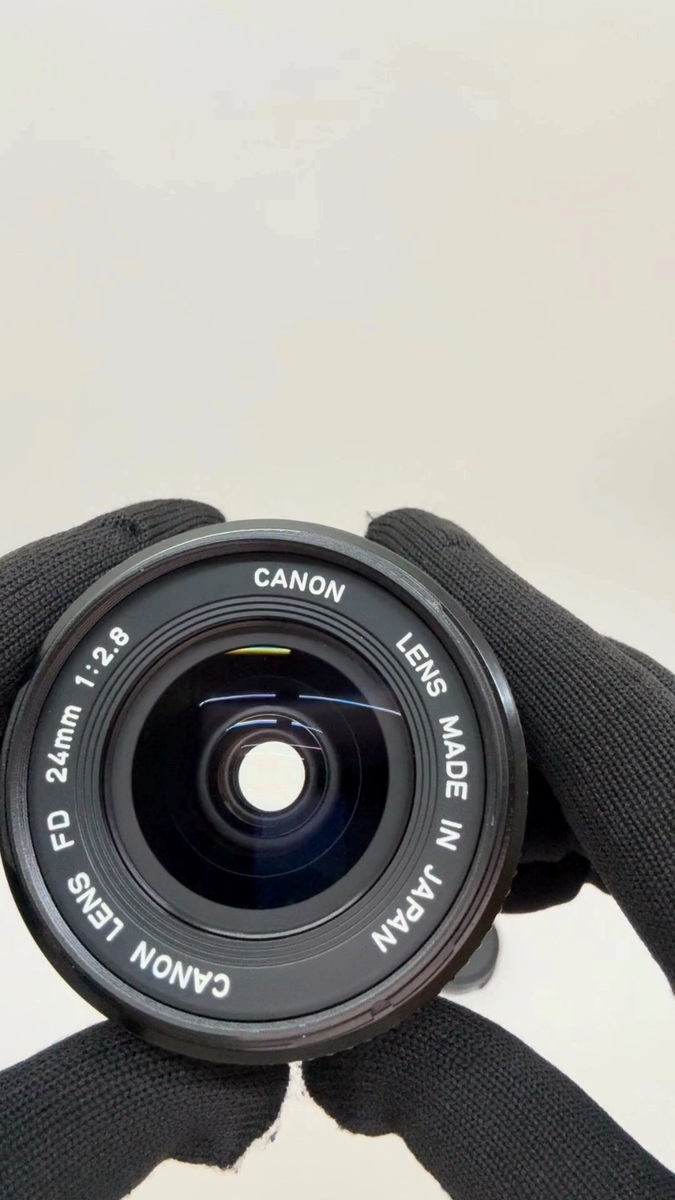 Canon NEW FD 24mm F/2.8 NFD Wide Angle MF Lens Near Mint From