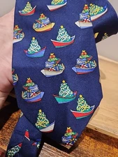 Mark Fore & Strike Tie Christmas Xmas Dory by Eric Holch Alynn Neckwear Silk