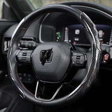 For Jeep Car Steering Wheel Cover Accessories Carbon Fiber Non-slip 15 38cm