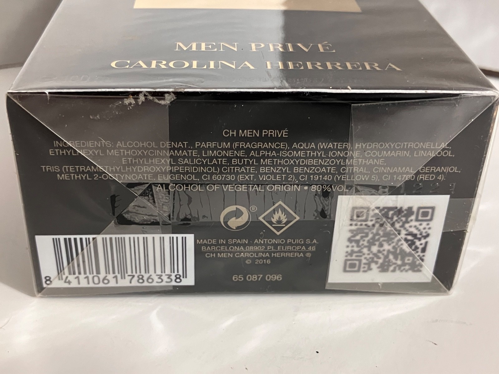 CAROLINA HERRERA CH Men Prive Edt for Men 3.4Fl Oz-100ml-BNSIB-Rare