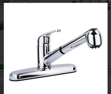 Plumb Works Single Handle Kitchen Faucet Optional Spray 673-9570 Weight Missing