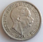 LUXEMBOURG : 10 CENTIMES 1901 KM 25 XF !!