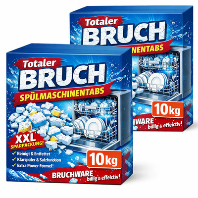 2x 10 Kg Spültabs TOTALER BRUCH Spülmaschinentabs Tab Geschirrspültabs TOP PREIS