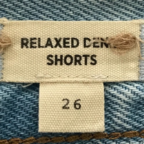 Madewell Relaxed Denim Cut Off Shorts Women 26 Blue High Rise Raw Hem Distressed - Picture 4 of 9
