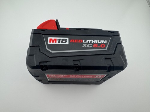 GENUINE MILWAUKEE [48-11-1850] M18 RED LITHIUM XC 5.0 AH 18V BATTERY PACK