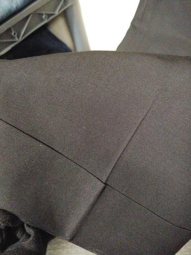 Pantalones de vestir Ann Taylor ***TALLA 6*** negros forrados elásticos, carrera *C794H - Imagen 3 de 6