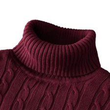 Men's Turtleneck Soft Sweater 2025 Warm Knitted Autumn/winter Pullover Jumper :)