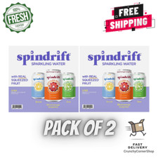 2 Pack Spindrift Sparkling Water Variety Pack 12 fl. oz., 24 pk. FREE SHIPPING