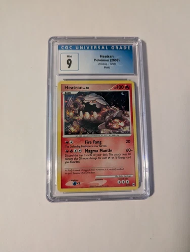 CGC 9 MINT HEATRAN Holo Platinum Arceus #3 Pokemon 2009