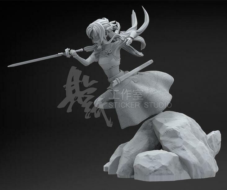 Yuuki Asuna 3D Printing Figurine V3 Sword Art Online STL Files