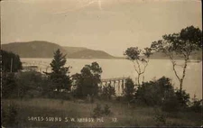 Southwest Harbor Maine ME Somes Sound Eastern Ill EI Real Photo Vintage PC