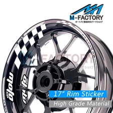 Red Racing GP Rim Wheel Decal Stickers For Aprilia MANA 850 2007-2018