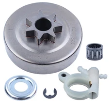 .325-7T Clutch Drum Oil Pump Kit For Stihl MS251 Needle Bearing Clutch Washer