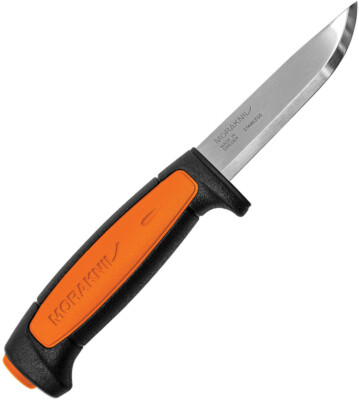 New Mora Basic 546 Black/Orange FT02206 8'' overall. 3.5'' stainless blade. Black