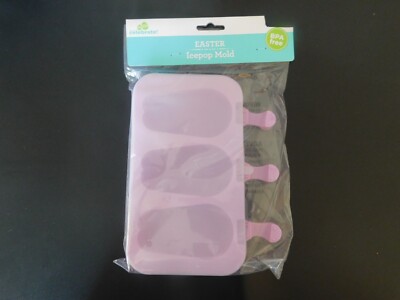 Way to celebrate Easter Purple Bunny Icepop Mold, 7.5 in x 6 in,