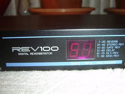 Yamaha REV100 Digital Reverberator, Reverb, Delay, Vintage Rack | eBay