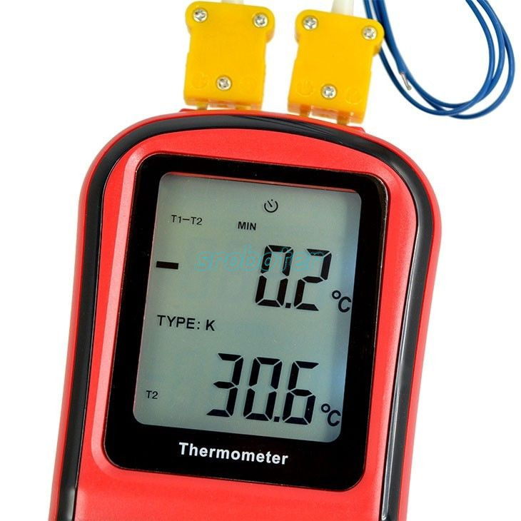 GM1312 -50~300C Thermocouple Thermometer Dual-channel Digital Temperature Meter