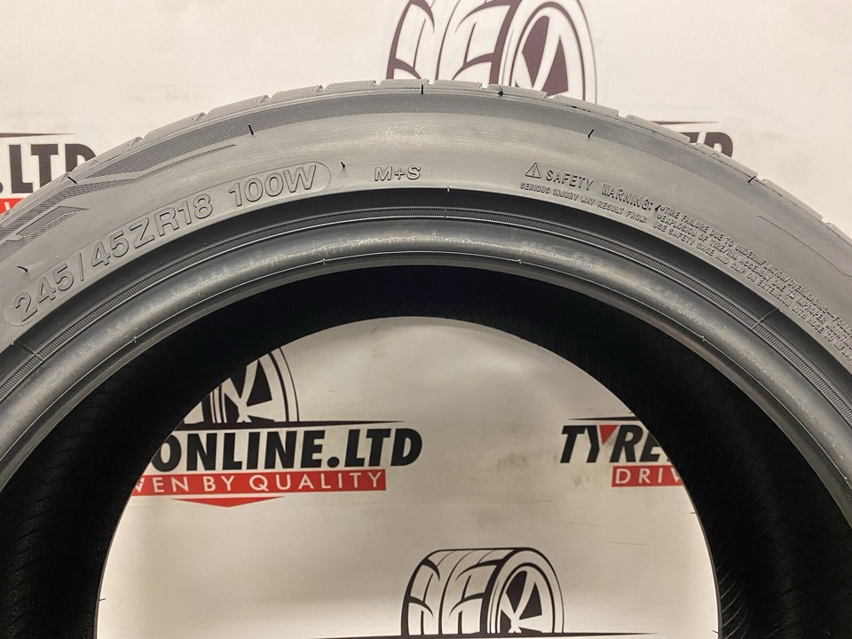 2 X 245 45 18 THREE-A 245/45ZR18 100W BRAND NEW M+S PERFORMANCE TYRES ...