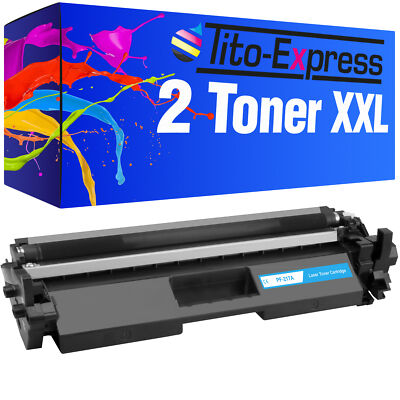 2 XXL TONER für HP CF217A 17A LaserJet Pro M102a M102w M130fn M130fw M132snw