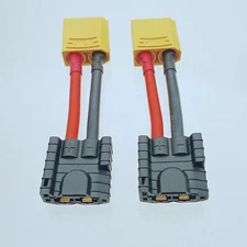2x NEW ID Charger Adapter XT90 used on 4S Zeee batteries to run for Traxxas XRT