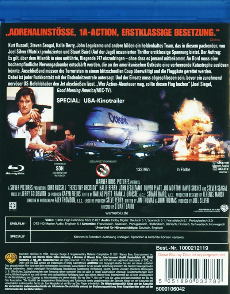 Einsame Entscheidung (1996)[Blu-ray/Neu/OVP] Kurt Russell, Halle Berry, Steven S - Bild 2 von 3