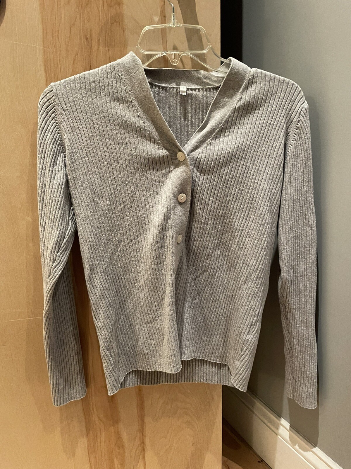 Muji Women Gray Cardigan L | eBay