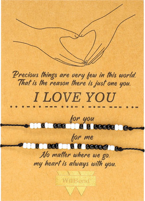 Valentines Morsecode-Armband ''I Love You'', Freundschaft, Paar, Familie, Geschenk