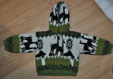 Ecuador 100 Wool Cardigan Llama Sweater Full Zip Aly Marka Hoodie kids 0