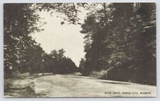 Kansas City Missouri~Cliff Drive~Conoco Touraide~1950s Postcard
