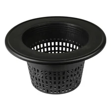 6" Inch Mesh Basket Bucket Lid Net Pot for DWC Hydroponics - 1, 2, 6, 12 or 25