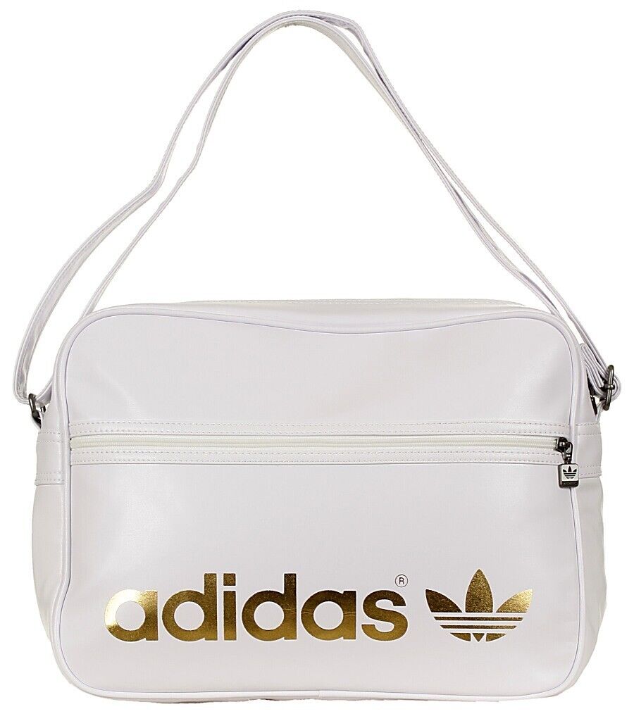 バッグ 00 old adidas shoulder bag y2k messenger Adidas Originals Messenger Bag Black Trefoil Logo Airliner