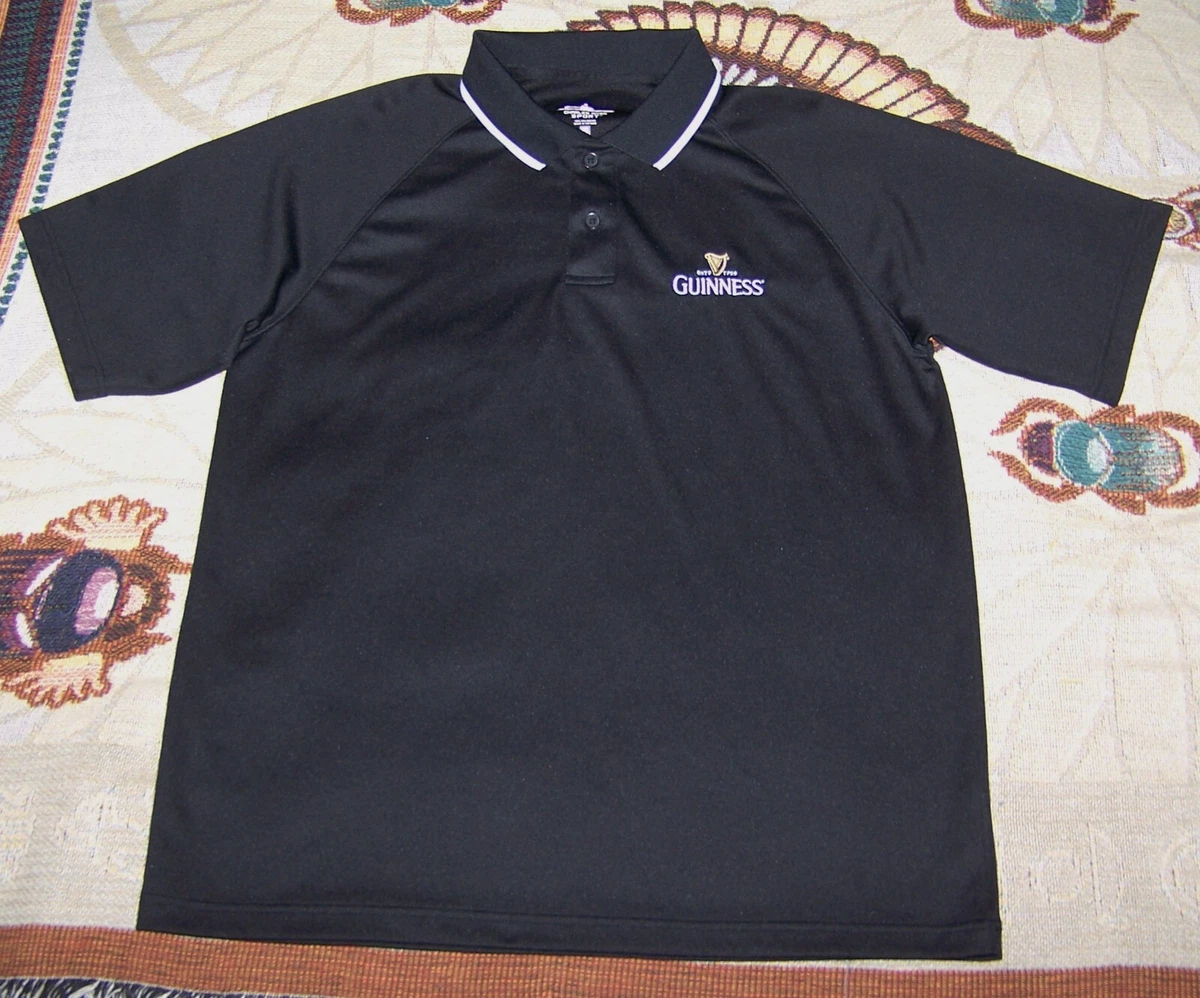 CHARLES RIVER SPORT Polyester Performance Golf Polo Shirt GUINNESS