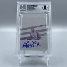 Magic Johnson Signed 2020-21 Panini Impeccable #13 Printing Plate Beckett 10 Aut