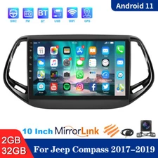 10" Android 12 Car Radio Stereo Carplay GPS Navi 32GB For 2017-2019 Jeep Compass