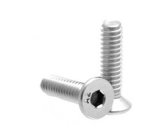 TWO 1/4" Stainless Steel Screw 25mm/1" Long for Tripod Head / Clamp 4mm Hex
