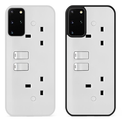 Doppel Steckdose Handy Hülle Cover für Samsung Galaxy Lustig Sparky Elektriker Geschenk