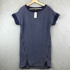 Banana Republic Blue Knit Dress XS At or Above Knee Length Zippers Career