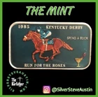 Spend A Buck Kentucky Derby 1 Troy Oz 999 Silver Bar Collectible Enamel TM-42EN