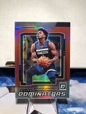 2021-22 Panini Donruss Optic Elite Dominators Red Prizm /99 Anthony Edwards #20