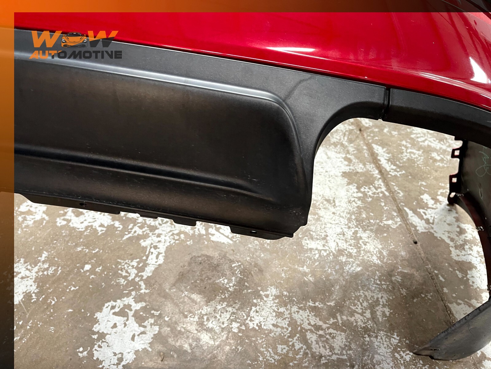 14-17 MASERATI GHIBLI REAR BUMPER COVER RED OEM