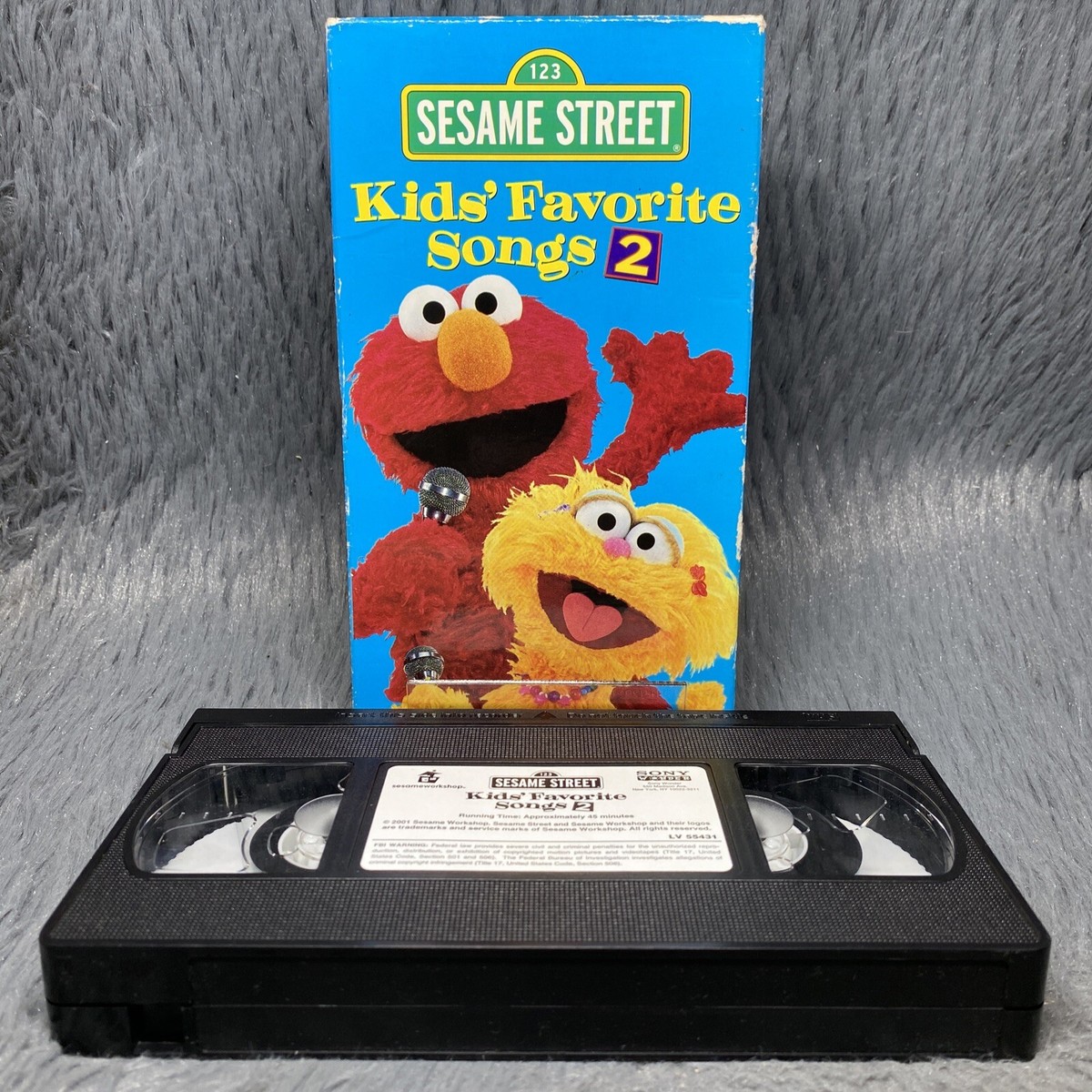 Sesame Street Kids' Favorite Songs 2 VHS Tape 2001 Sony Wonder