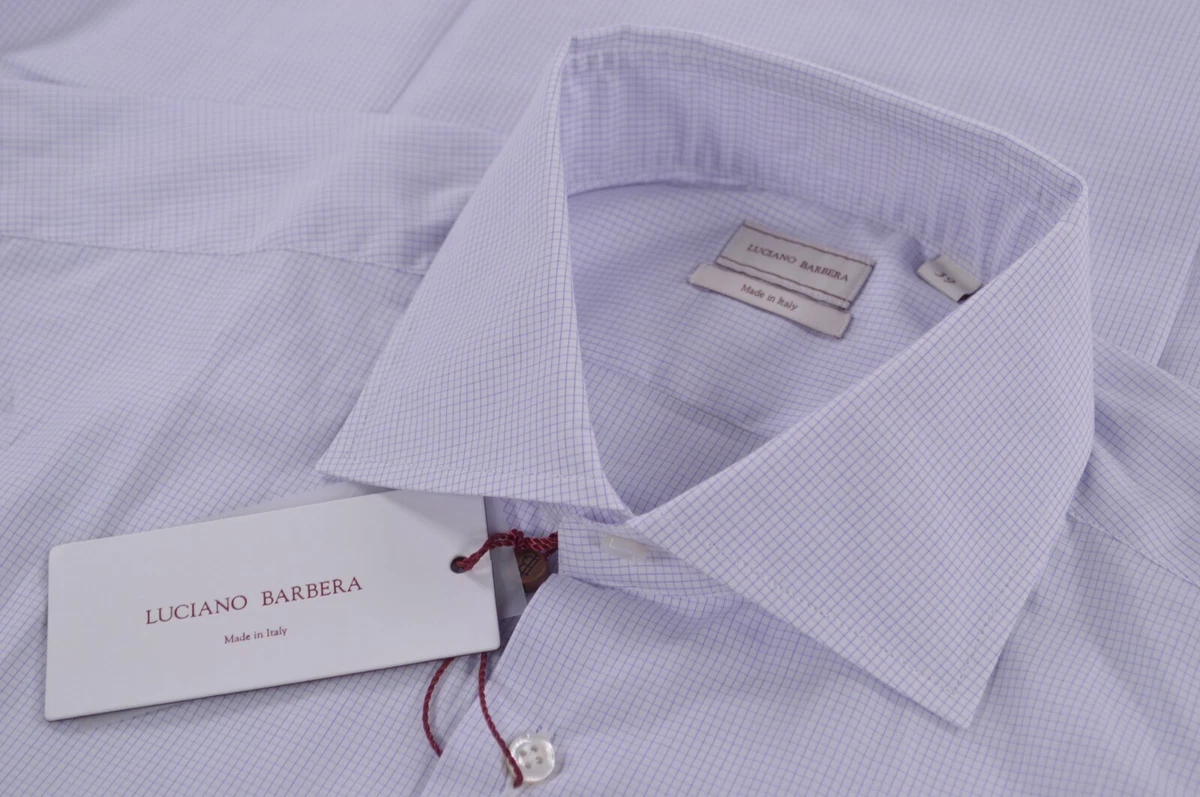 Chemise Boutonnée Décontractée Luciano Barbera - Taille M - Ivoire - Coton Et Cachemire (85/15) - Neuf Avec étiquettes