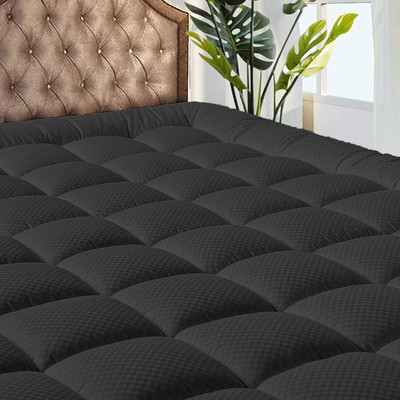 MATBEBY Bedding Quilted Fitted King Mattress Pad Cooling Breathable Fluffy Soft 