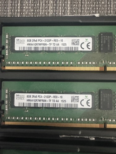 1 x SK Hynix 8GB PC4-2133P 2Rx8 HMA41GR7MFR8N-TF Server RAM Tested Working Used - Picture 2 of 2